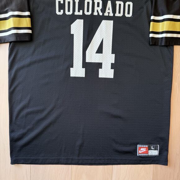 Vintage Colorado Buffaloes Jersey Large Black 90s Nike Football Joel Klatt - Picture 4 of 8